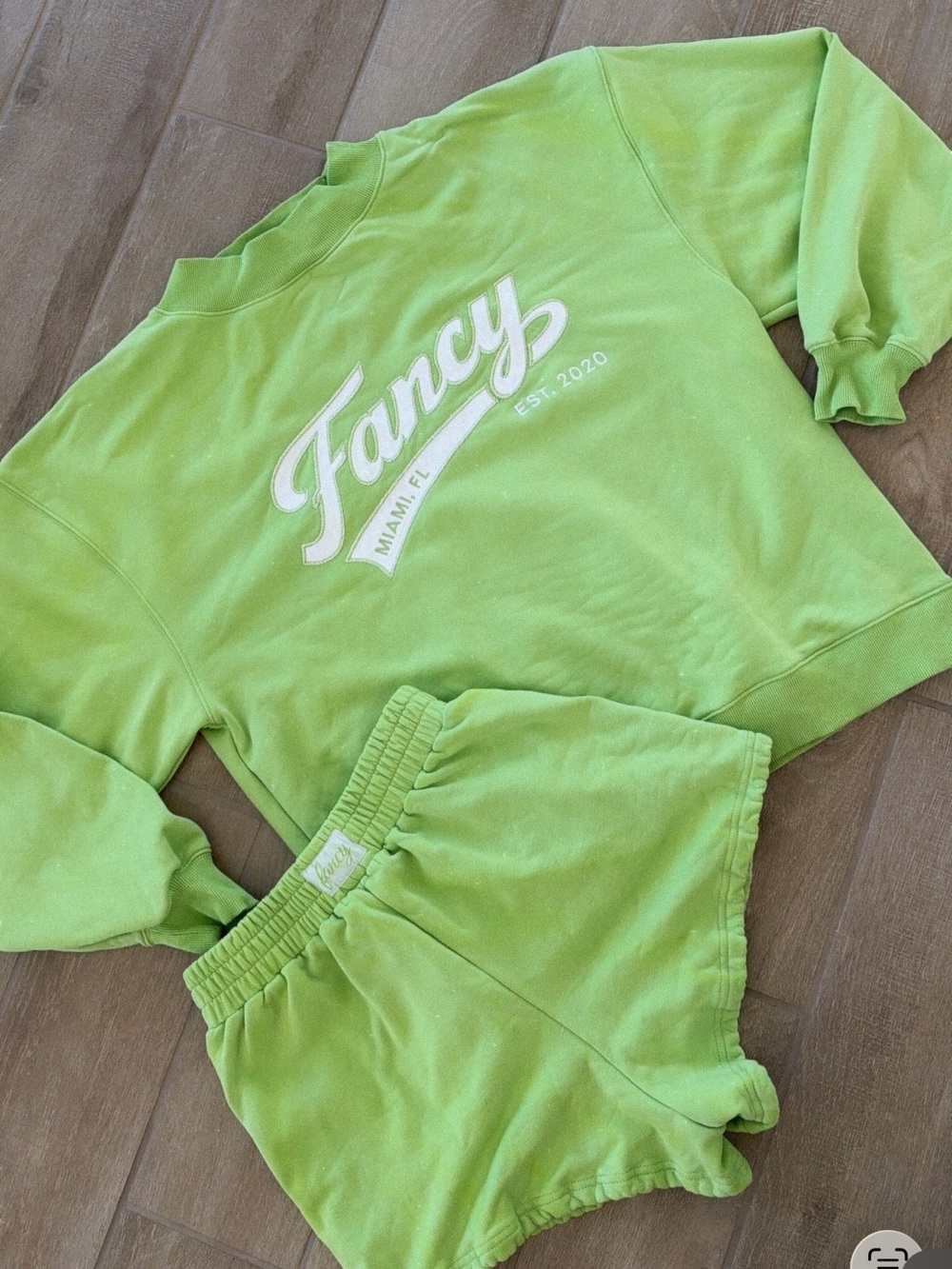 Fancy Miami FL Lime Green Sweatshirt - Fancy Brand